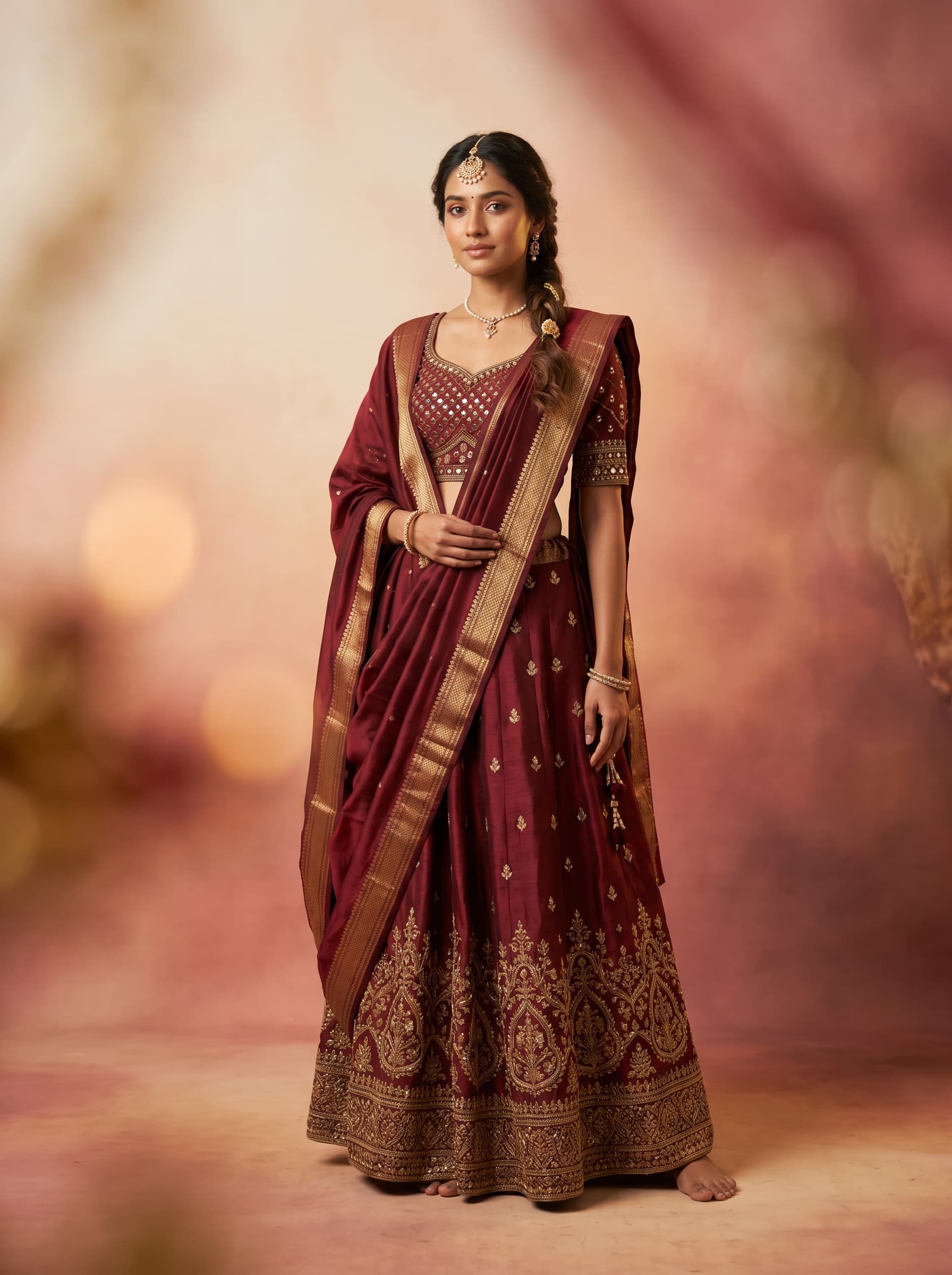 Composite of Indian festival fashion categories — Diwali, Navratri, Karva Chauth, bridal calendar imagery